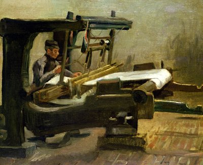 Tejedor en el telar, mirando a la derecha, 1884 de Vincent van Gogh