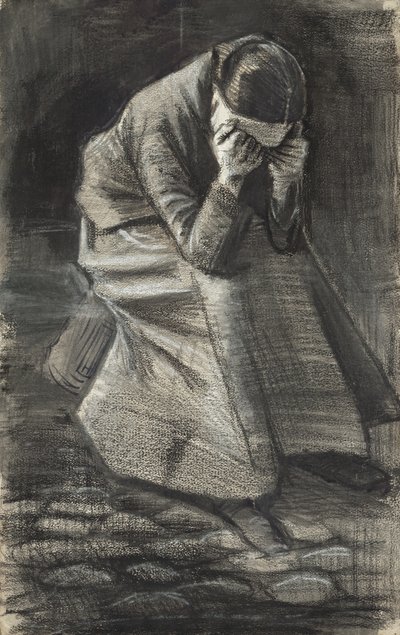 Mujer llorando, 1883 de Vincent van Gogh
