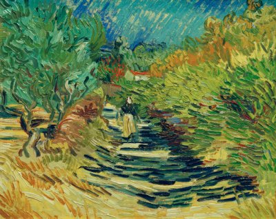 Camino en Saint-Rémy de Vincent van Gogh