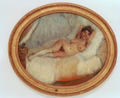 Desnudo femenino en una cama de Vincent van Gogh