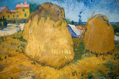 Pilas de trigo en Provenza de Vincent van Gogh