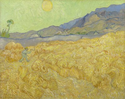 Campo de trigo con segador de Vincent van Gogh