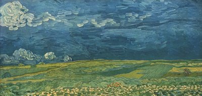 Campos de trigo bajo nubes de tormenta, julio 1890, 1947 de Vincent van Gogh