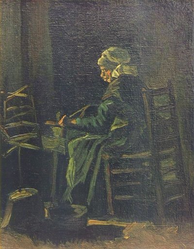 Mujer en la rueca, 1885 de Vincent van Gogh