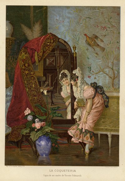 Coquetería de Vincente Gonzalez Palmaroli