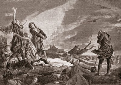 Guerra de Independencia Española (1808-1814). Funeral en La Moncloa, Madrid el 3 de mayo de Vincente Gonzalez Palmaroli