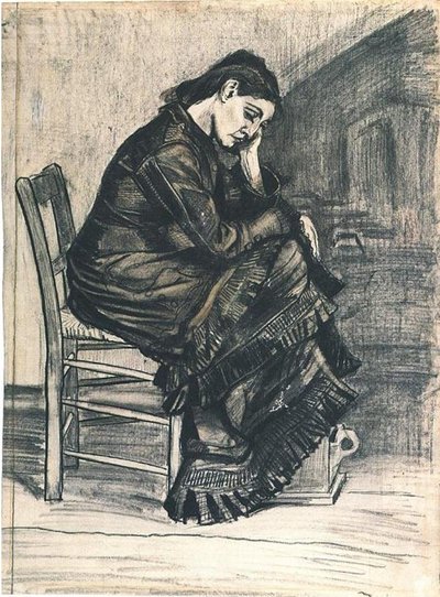 Mujer de luto F935 Vincent van Gogh de Vincent van Gogh