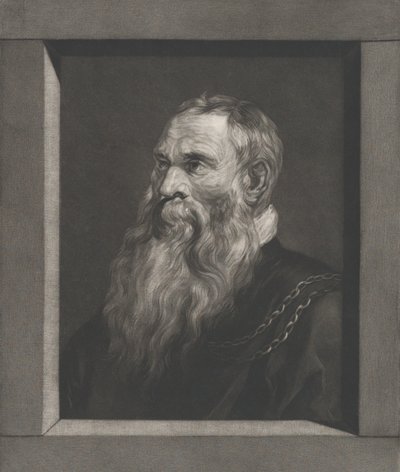 Retrato de un anciano con barba, ca. 1787-1851 de Vincenz Georg Kininger