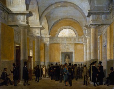 Interior del Palacio San Giacomo de Nápoles de Vincenzo Abbati