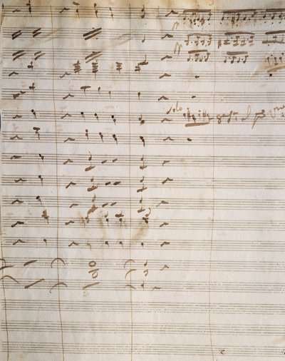 Partitura manuscrita para la ópera Beatrice di Tenda, de Vincenzo Bellini (1801-1835) de Vincenzo Bellini