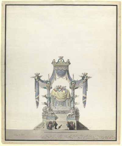 Catafalco para la Emperatriz Catalina la Grande 1729-1796, 1796 de Vincenzo Brenna