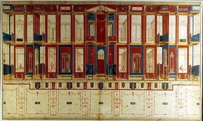 Decoraciones murales pompeianas de Vincenzo Brenna