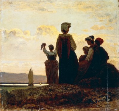Vuelta del barco de pesca (paranza) de Vincenzo Cabianca