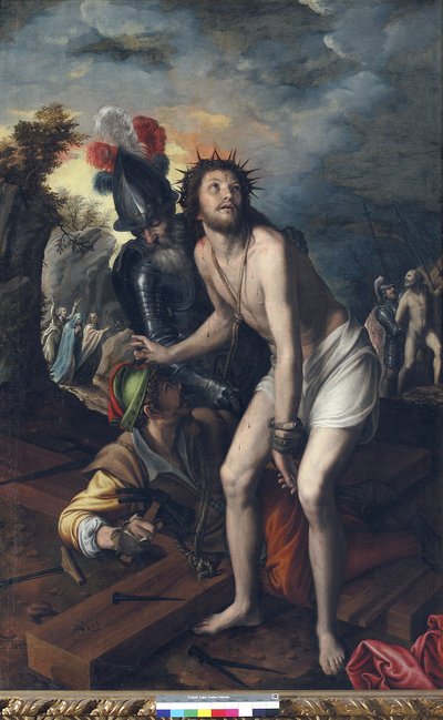 Jesús clavado en la cruz de Vincenzo Campi