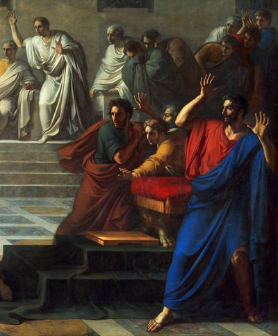 Muerte de César, 15 de marzo del 44 a.C. de Vincenzo Camuccini