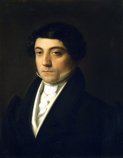 Retrato de Gioacchino Rossini (1792-1868) joven - por Vincenzo Camuccini (1771-1844), circa 1830 de Vincenzo Camuccini