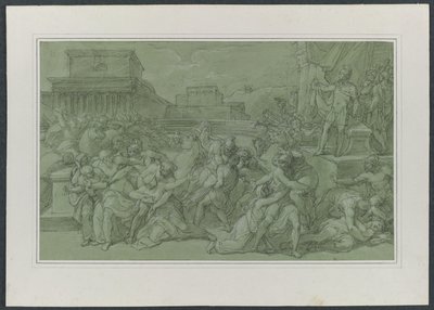 El rapto de las sabinas, c. 1820 de Vincenzo Camuccini