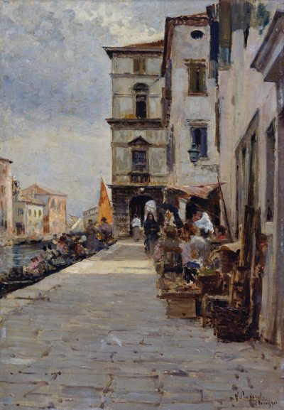 Mercado de Chioggia de Vincenzo Caprile
