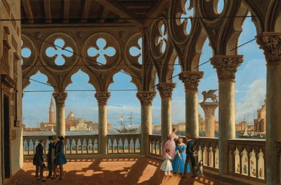 Vista del Bacino di San Marco desde la logia del Palazzo Ducale, Venecia de Vincenzo Chilone