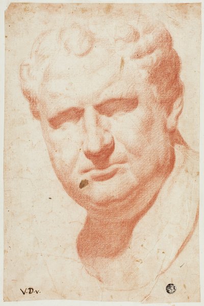 Antiguo Busto Retrato de Vespasiano de Vincenzo Dandini