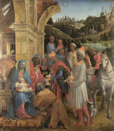 La adoración de los reyes, c. 1500 de Vincenzo Foppa