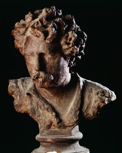 Retrato del pintor Fortuny (cera) de Vincenzo Gemito