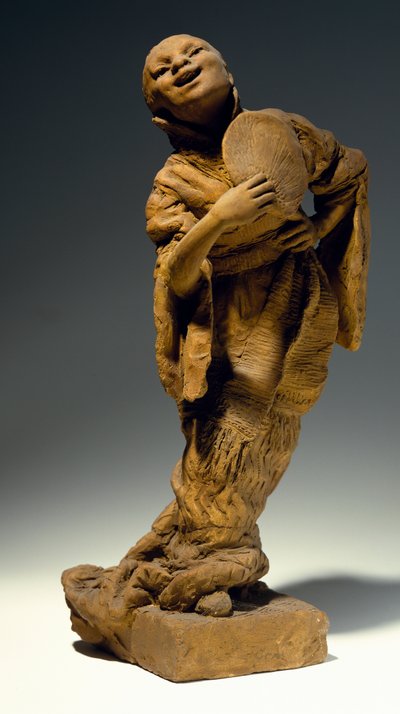 Cantante, por Vincenzo Gemito, estatua de terracota, Italia de Vincenzo Gemito