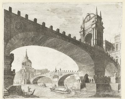 Dos puentes sobre un río
Caprici di Scene Teatrali (título de la serie) de Vincenzo Mazzi