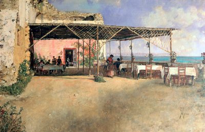 Taberna en Posillipo, 1886 de Vincenzo Migliaro