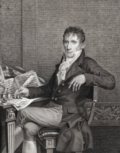 Retrato del violinista y compositor Alessandro Rolla 1757-1841, c. 1810 de Vincenzo Raggio