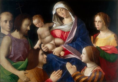 Madonna con Niño y Santos de Vincenzo di Biagio Catena
