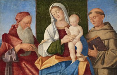 Virgen y Niño entre San Jerónimo y San Francisco de Vincenzo di Biagio Catena