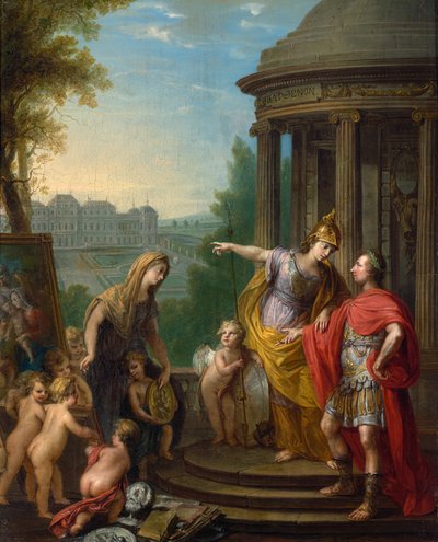 Alegoría del Traslado de la Galería Imperial al Belvedere de Vinzenz Fischer