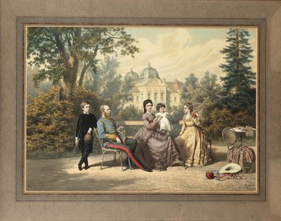 La Familia Imperial en Gödöllö, 1871 de Vinzenz Katzler