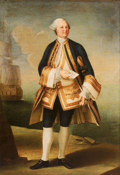 Capitán Sir Edward Hughes (hacia 1720-1794) de Violante Beatrice Siries