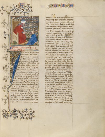 Boecio instruye a un joven en aritmética de Virgil Master
