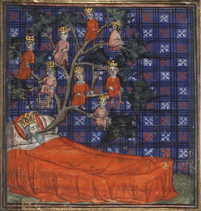 El Árbol de Jesé de la Biblia historiale de Guiart des Moulins de Virgil Master