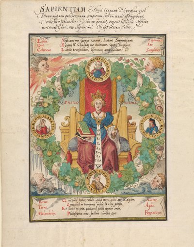 Filosofía entronizada, mediados del siglo XVI de Virgil Solis