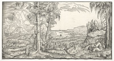 San Juan en la isla de Patmos de Virgil Solis