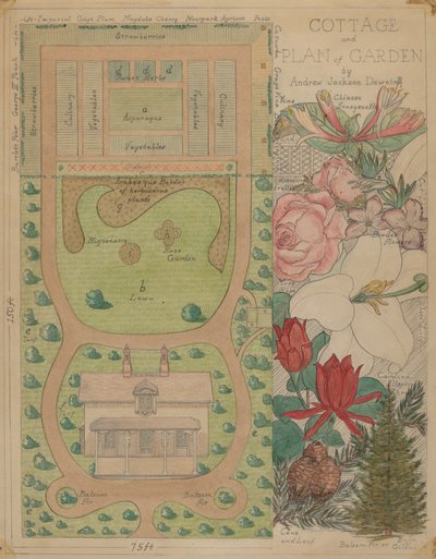 Plano de Planta para Cabaña, c. 1936 de Virginia Richards