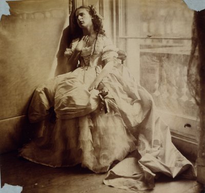 Estudio de una niña sentada junto a una ventana, c.1855-65 de Viscountess Hawarden