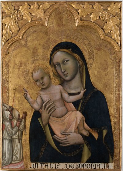 Virgen de los Flagelantes, ca 1350 de Vitale da Bologna