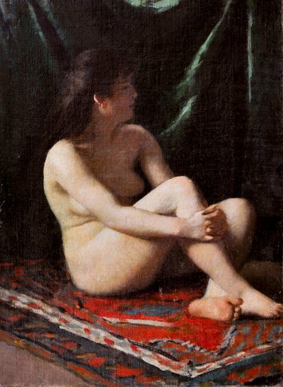 Desnudo, c.1865-68 (óleo sobre lienzo) de Vito d