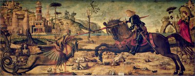 San Jorge matando al dragón, 1502-07 de Vittore Carpaccio
