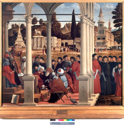 San Esteban disputando con los ancianos del Sanedrín de Vittore Carpaccio