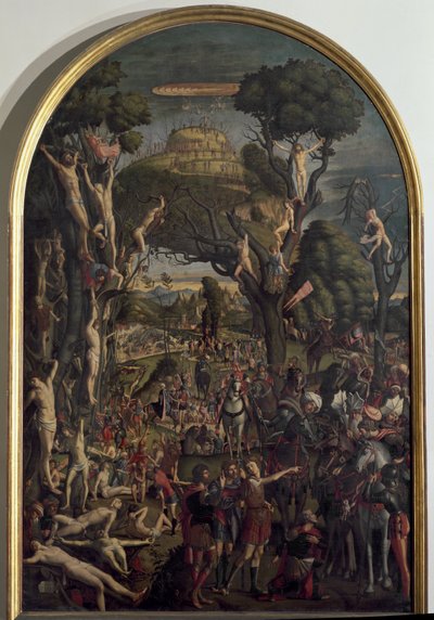 La crucifixión de los diez mil mártires en el Monte Ararat de Vittore Carpaccio