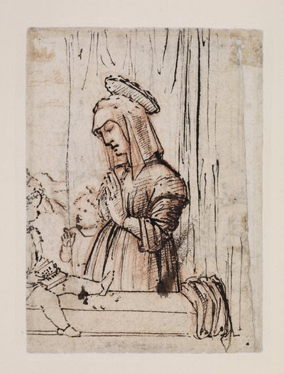 Virgen adorando al Niño Jesús con San Juan, finales de 1480 - principios de 1490 de Vittore Carpaccio