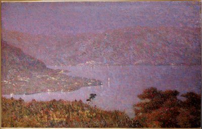 Perla de amor (Nebbiolina sul lago) (Niebla en el lago) de Vittore Grubicy de Dragon