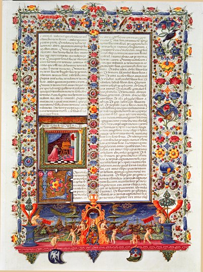 Página del manuscrito de la Biblia de Borso d