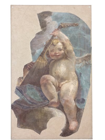 Frescos de ángeles, originarios de la iglesia de San Agustín de Vittorio Maria Bigari